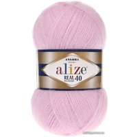 Пряжа для вязания Alize Angora real 40 185 (480 м, светло-розовый)