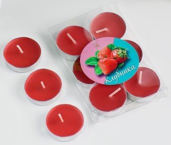 Набор чайных свечей Богатство аромата 474811 (клубника)