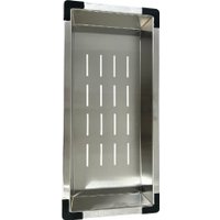 Кухонная мойка Schtoff Best Silver 6050 + коландер металл K-1 BLACK + дозатор SD-1 SILVER