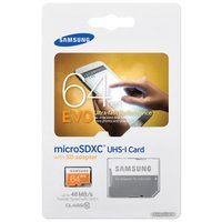 Карта памяти Samsung MicroSDXC 64GB Evo Memory (MB-MP64DA/AM)