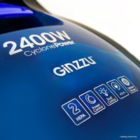 Пылесос Ginzzu VS437 (черный/синий)