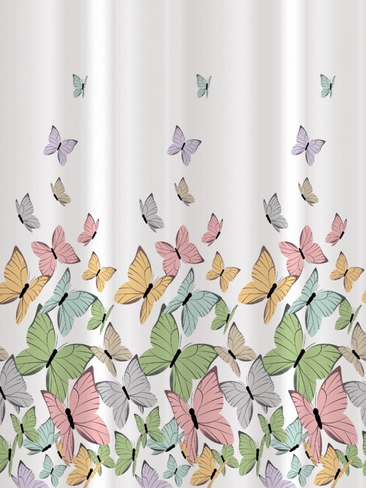 

Шторка-занавеска для ванны UniStor Butterfly 210273