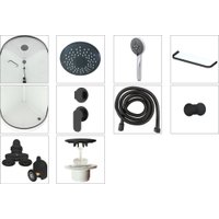 Душевая кабина Domani-Spa Simple 99 90x90 DS01Sm99LWM00.Gt-V1.2-Black