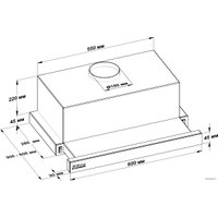 Кухонная вытяжка Backer TH60L-2F200-BG