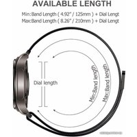 Браслет Rumi Milanese loop металлический 24 мм (золотистый)