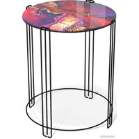 Журнальный столик Sheffilton SHT-CT53 (амарантовый/черный муар)