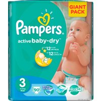 Подгузники Pampers Active Baby-Dry 3 Midi (90 шт)