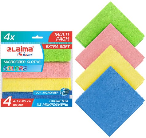 

Салфетка хозяйственная Laima Multi Pack Pro Colour 40 607793 (4 шт)