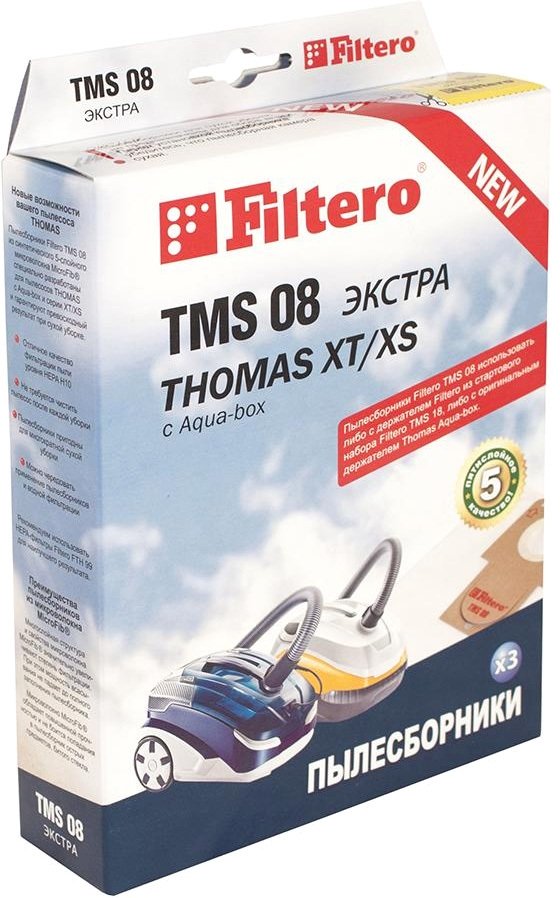 

Комплект одноразовых мешков Filtero TMS 08 Экстра