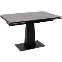 Кухонный стол Lepremo AV 2119 МДФ+керамика раздвижной 1200-1800x800 (серый матовый Larka Grey/черный)