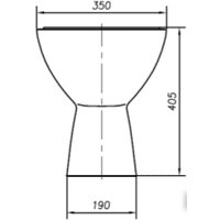 Унитаз напольный Ifo Arret (RS030601000)