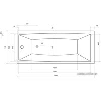 Ванна Sanart Plus Invitro 170x75