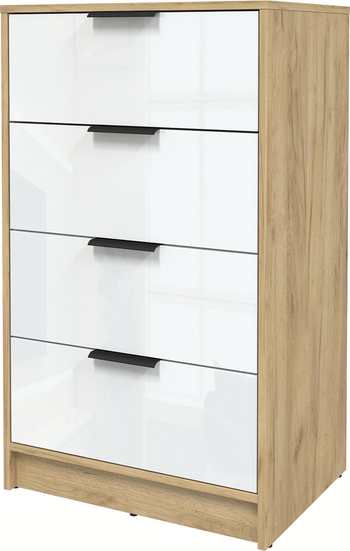 

Комод Интерлиния Концепт КТ-К60 Глосс (дуб золотой/белый глянец)