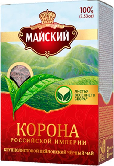 

Черный чай Майский Корона Российской Империи 100 г