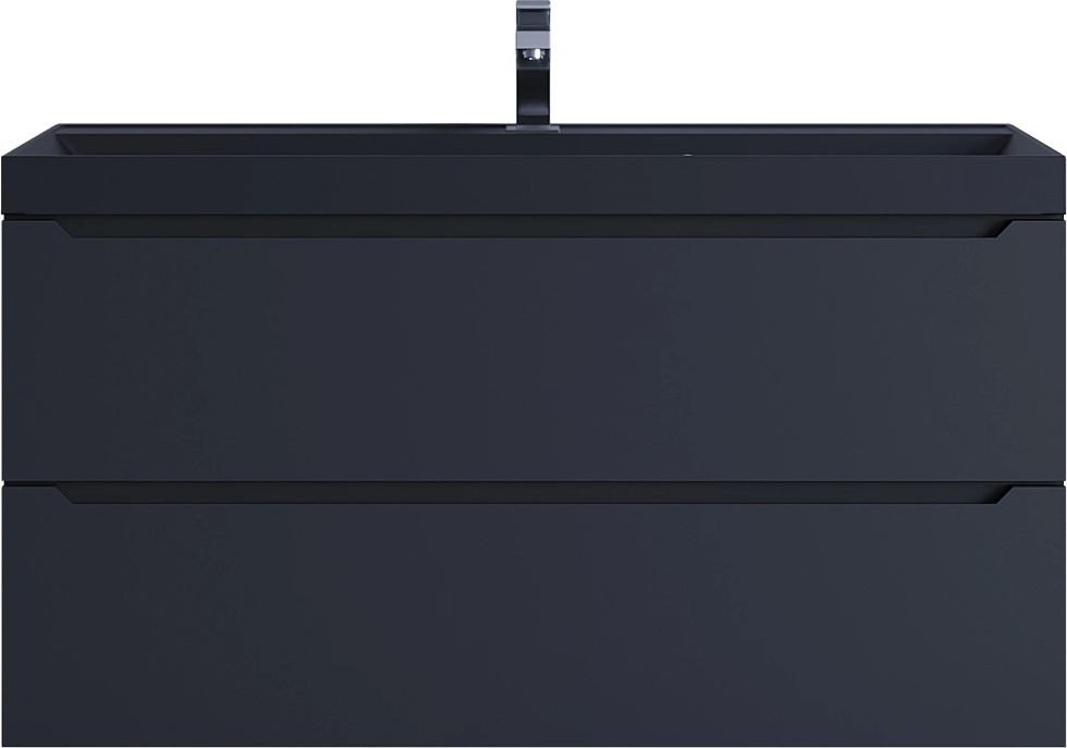 Uperwood Тумба с умывальником Tanos-Classic Quartz 100 см (черный/уголь)