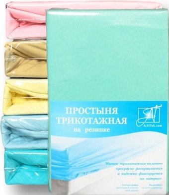 Альвитек Трикотажная на резинке 60x120x15 ПТР-М-060 (ментол)