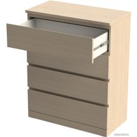 Комод Mio Tesoro Варма 4 (шпон дуб, беленый)
