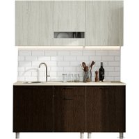 Готовая кухня SV-Мебель Розалия 1.7 (белый/ясень анкор светлый/дуб венге/семолина бежевый)