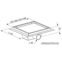 Трап/канал Mexen Flat 12 Black 1710012