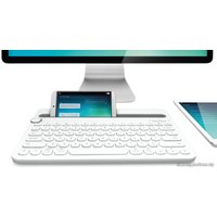 Клавиатура Logitech Bluetooth Multi-Device Keyboard K480 920-006365 (белый, нет кириллицы)