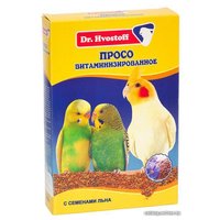 Лакомство для птиц Dr.Hvostoff Просо витаминизированное с семенами льна 500 г