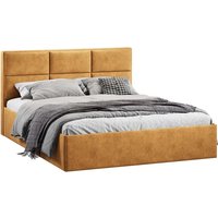 Кровать Трия Стелла Тип 1 140x200 (микровелюр Wellmart Yellow)