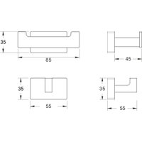 Крючок для ванны Shevanik SG5621C