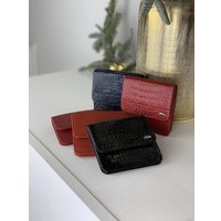 Кошелек Petek 1855 355 (гладкая кожа, красный)