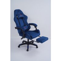 Игровое (геймерское) кресло Calviano 1584 (велюр, синий)