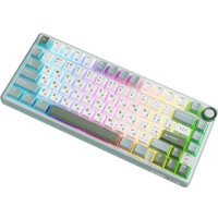 Клавиатура Royal Kludge R75 RGB Sky Cyan (RK Silver)