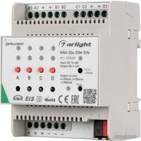 Контроллер RGB Arlight Intelligent KNX-204-DIM-DIN (12-48V, 8x0.35/4x0.7/2x1A) 025660