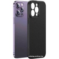 Чехол для телефона Baseus Synthetic Fiber Series Magnetic для iPhone 14 Pro (черный)