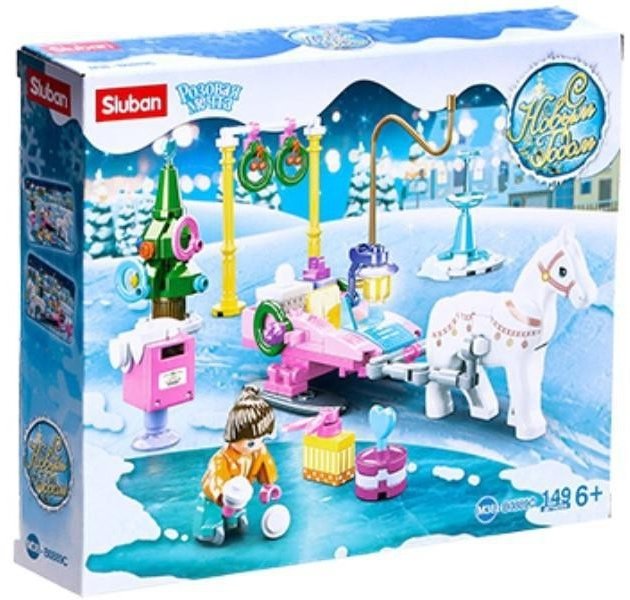 

Конструктор Sluban Розовая Мечта. Сани с лошадкой 6958194