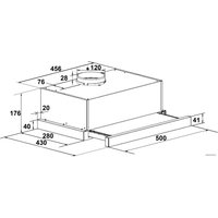 Кухонная вытяжка LEX Hubble 500 (нержавеющая сталь)