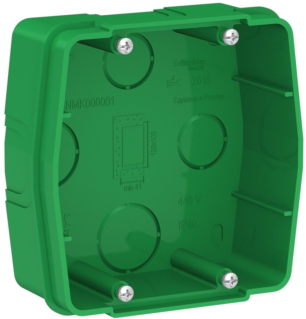 

Накладная коробка Schneider Electric BLNMK000001 (Зеленый)