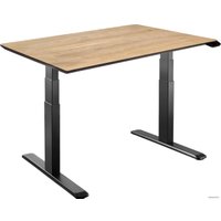 Стол для работы стоя ErgoSmart Wooden Unique Ergo Desk 1300х750х27 мм (дуб натуральный/черный)