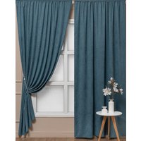 Комплект штор Amore Mio Вельвет Canvas-030 150x270 92063 (бирюзовый)