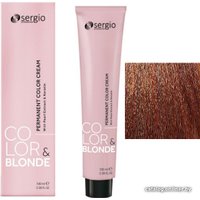 Крем-краска для волос Sergio Professional Color&Blonde 7.43 средне-русый медно-золотистый