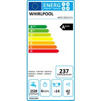 Отдельностоящая посудомоечная машина Whirlpool WFO 3O32 P X