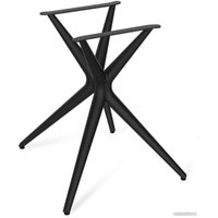 Кухонный стол Sheffilton SHT-TU30/90 ЛДСП (черный/бетон Чикаго светло-серый)