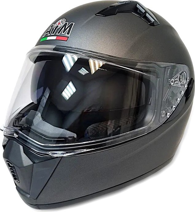 

Мотошлем AIM JK320 320-005-XS (XS, серый металлик)