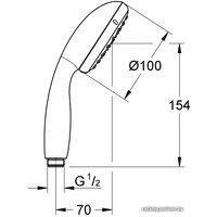 Душевая лейка Grohe New Tempesta Cosmopolitan 100 27852001