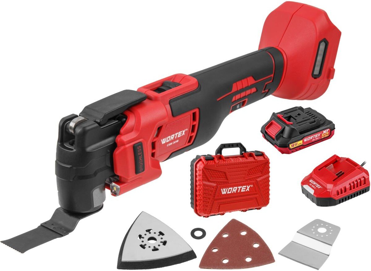 

Реноватор Wortex CSM 3018 ALL1 XLT Set 2333074 (с 1-им АКБ, кейс)