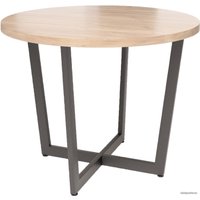 Кухонный стол Millwood Лофт Орлеан Light 100 (36 мм, табачный крафт/черный)