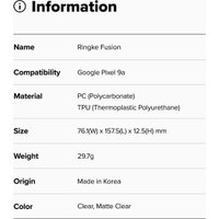 Чехол для телефона Ringke Onyx для Pixel 9a Dark Green