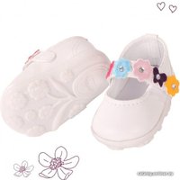 Аксессуар Gotz Туфли белые с цветочным ремешком 3401784