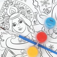 Набор для рисования MultiArt Холст для росписи Новый год CANV15X20-121135