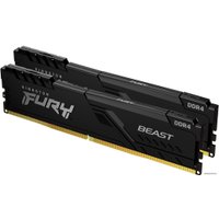 Оперативная память Kingston FURY Beast 2x8GB DDR4 PC4-28800 KF436C17BBK2/16