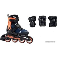 Роликовые коньки Rollerblade Microblade Combo (р. 28-32, темно-синий/оранжевый)
