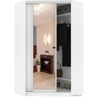 Шкаф-купе Кортекс-мебель Сенатор ШК30 Классика ДСП с зеркалом (белый)